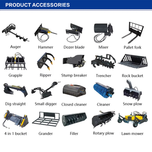 EPA Diesel Engine Mini Crawler Skid Steer <b>Loader</b> Long Lasting Working Hours With Cheap Price - Product Image 6