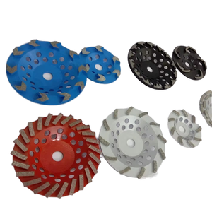 TRUE SHINE Rueda de copa de diamante personalizada OBM de 4-7 pulgadas Fabricada dura Súper dura Rectificado de hormigón <span class=keywords><strong>Pulido</strong></span> Fabricante OEM - Product Image 1