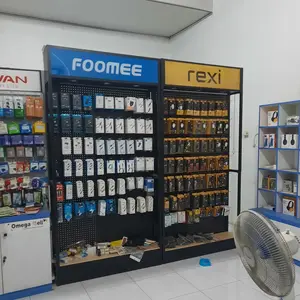 Expositor de telefone foomee remax, estante de marcas, acessórios de parede