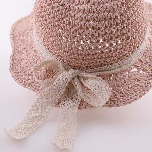 <span class=keywords><strong>Chapeau</strong></span> de paille d'été pour enfants, <span class=keywords><strong>chapeau</strong></span> de soleil à large bord pour princesse, <span class=keywords><strong>chapeau</strong></span> respirant en dentelle avec nœud pour bébés filles, idéal pour les voyages et la plage - Product Image 5