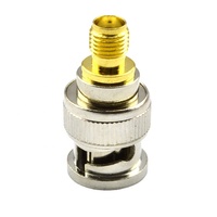 Conector Coaxial de alta calidad de latón completo RF hembra a BNC macho recto