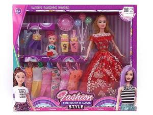 Set di Bambole da 11,5 Pollici per Giochi di Moda per Bambine, Giocattolo con Vestiti per Bambole - Product Image 5