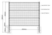 Les distributeurs chinois High Sales 3d clôture mesh /3d clôture panneau pour le jardin
