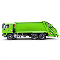 Camion compacteur de déchets SHACMAN F3000 6x4 18CBM à chargement arrière, compacteur hydraulique de déchets, camion de collecte des déchets, LHD/RHD en option