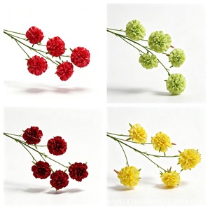Flores Artificiales de Hongo Caterpillar de Pino, de Seda, de 5 Cabezas, Multicolor, para Decoraciones de Bodas, Hogar y Hoteles - Product Image 3