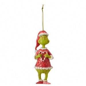 Adorno Colgante de Acrílico de Monstruo Peludo Verde 2025 para Árbol de Navidad, Novedad Transfronteriza, Colgante de Dibujos Animados - Product Image 2