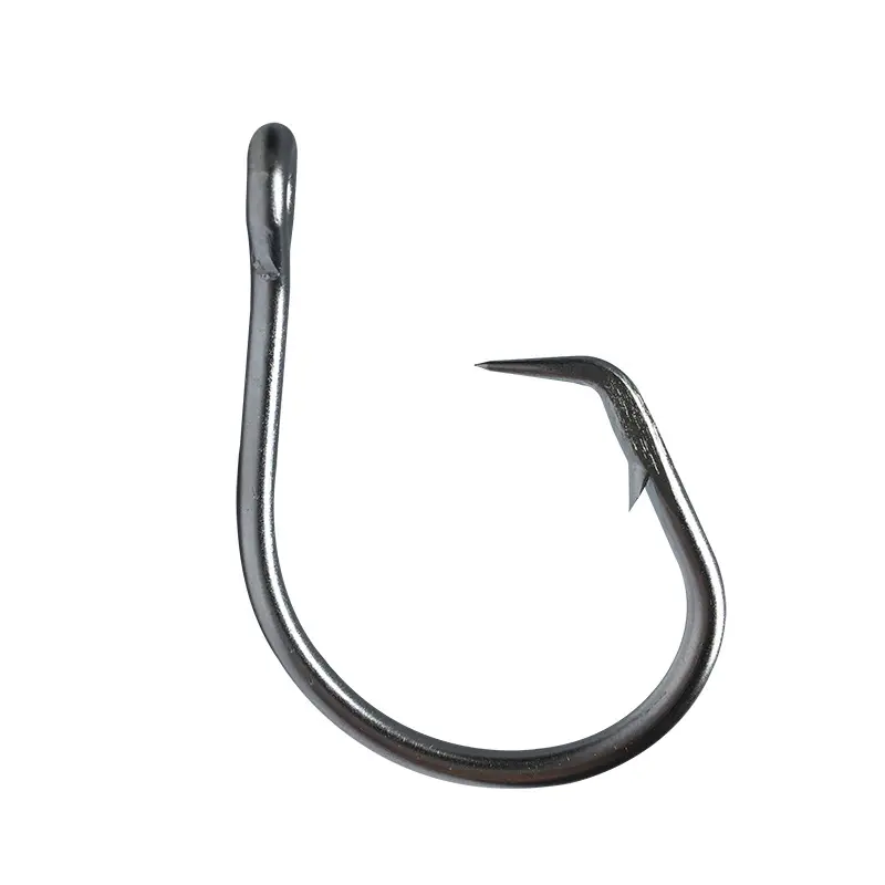 Atacado Aço Inoxidável Grande Jogo Água salgada Extra Forte Shank Curto Isca De Pesca Tubarão Atum Círculo Gancho para Catfish Bass