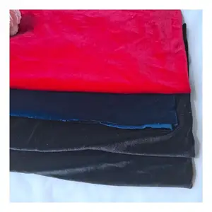 POLYESTER SPANDEX FESTER VELVET STOFF FÜR KLEID SPORT TRAGEN HOSEN ANZUG UND TANZEN