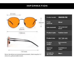 Armazones Ópticos de Alta Calidad en Stock al por Mayor Lentes Personalizadas de Metal Antiluz Azul en Naranja, Rojo y Amarillo - Product Image 3