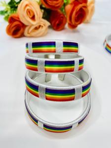 Pulsera Tejida de Seis Colores del Arcoíris LGBT, Estilo Deportivo Unisex para Novio/Novia/Pareja - Product Image 3