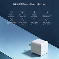 Chargeur mural magnétique intelligent double type USB C 30W ultra-rapide avec protection OCP pour mobile, ordinateur portable, montre, trottinette, compatible PD QC3.0 et écouteurs