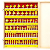 Juego de 70 fresas para router con vástago de 1/2 pulgada, kit de herramientas de fresado de madera con caja de madera, fresas de madera multiperfil para carpintería