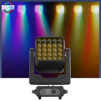 25 pièces Projecteur Wash à tête mobile double face 15W RGBW Stroboscope DMX512 pour effets de scène