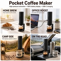 Machine à expresso rechargeable 3-en-1 Kingze OEM, cafetière à capsules portable pour le camping, les voyages et la voiture