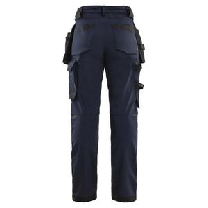BLAKLADER - 712116458699D19 Pantalon Craftsman pour femme Stretch dans les 4 sens Marine foncé/Noir-PANTALON DE TRAVAIL EAN 7330509921890 - Product Image 2