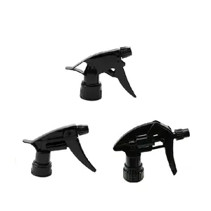 批发定制不同颜色28毫米塑料泵喷雾扳机头发保湿水雾喷雾扳机