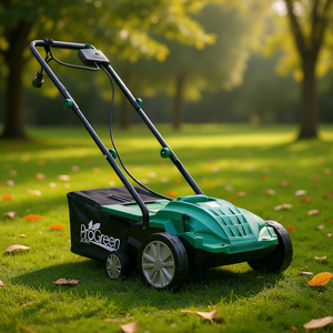 Desbrozadora Eléctrica ProGreen de 13 Pulgadas y 12 Amperios con Bolsa Recolectora de Gran Capacidad, Herramienta Escarificadora de Jardín - Product Image 2