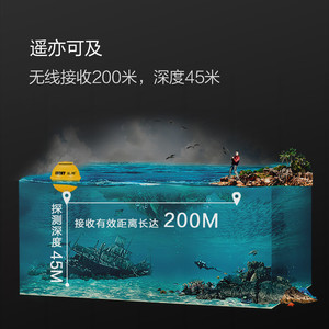 Localizador de Peces Lucky Fish Finder FF718Li con Pantalla LCD Inalámbrica y Sonar para Pesca, Alcance de 0.6-183m - Product Image 2