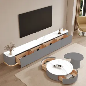 Moderne TV-Ständer Einheit Schrank Holz-TV-Tisch Luxus-Medien konsole Wohn möbel Wohnzimmer-Sets TV-Ständer