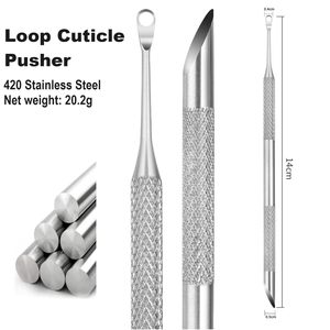 Removedor de Cutículas de Acero Inoxidable de Doble Punta, Empujador de Cutículas Ruso para Manicura - Product Image 2