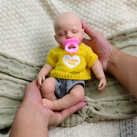 Realistische 12 "detaillierte Haut merkmale Weiches Silikon Reborn Baby Doll Schönes Mädchen Kleine Baby puppe Handgemachtes Kunst spielzeug