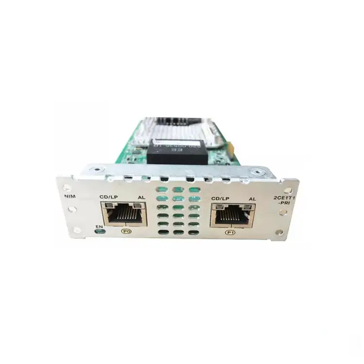 NIM-2CE1T1-PRI = ISR 4000 संचिका रूटर 2 पोर्ट कार्ड नेटवर्क इंटरफेस मॉड्यूल NIM-2CE1T1-PRI =