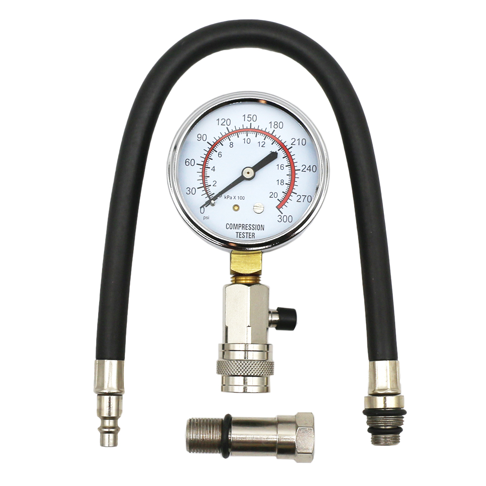 Kit Testeur De Compression Pour Moteur Essence - Jauge Jusqu'à 300 PSI - Avec étui