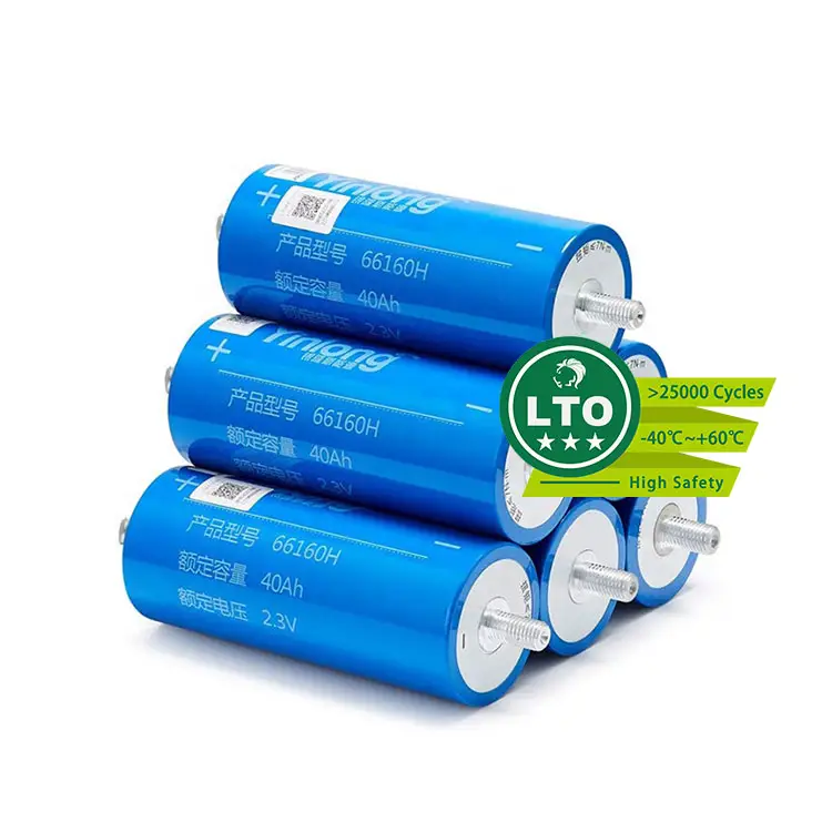 66160H Pil Solar Cells Lithium Titanate Battery 66160 2.3V Grade A Lto Yinlong 40Ah