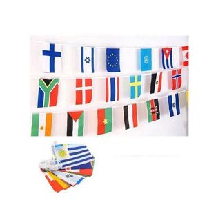 Drapeaux suspendus en polyester résistant aux intempéries avec logo personnalisé pour événements en plein air, défilés, vente en gros - Product Image 4