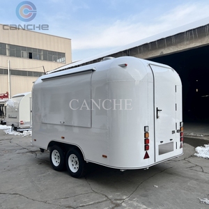 Carrito de Comida Multifuncional de Acero Inoxidable de Alta Calidad y Buen Precio, Remolque de Comida Callejera, Camión de Café Móvil, Carrito de Aperitivos - Product Image 1