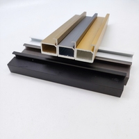 Profilé d'extrusion en aluminium 6063 sur mesure OEM, série 6000, usine du Guangdong, découpe sur mesure longueur/couleur pour portes d'armoires et fenêtres
