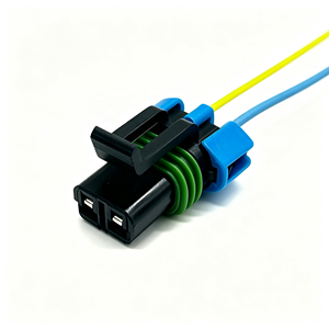 <span class=keywords><strong>2</strong></span> 针接头组件 280 系列 30 安培 母头黑色线束汽车连接器 Aptiv 15300027 0-0444241-1 - Product Image 1