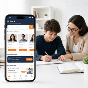 Servicio de Tutoría Profesional, Desarrollo de Aplicaciones para el Mercado de Tutorías para IOS y Android con Búsqueda de Tutores y Reserva de Clases, LionCreate - Product Image 1
