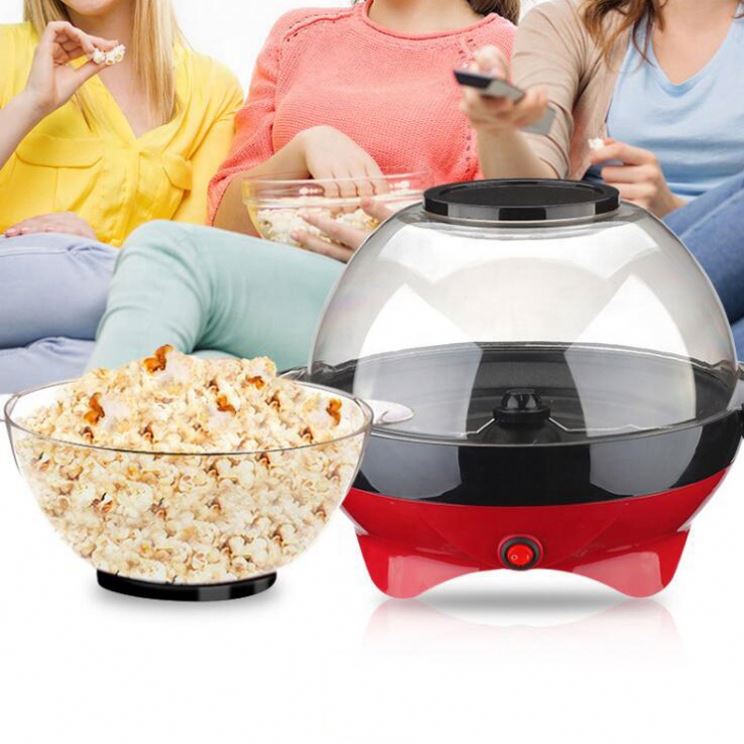 Новейшая электрическая машина для приготовления попкорна, маленький таймер воздуха без масла, контроль температуры, машина для приготовления попкорна