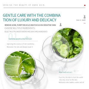 Masque facial en gaze LOUG à l'acide salicylique pour éliminer l'acné, hydratation intense, soin de la peau, masque de beauté - Product Image 6