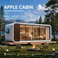 Prix direct usine : Module de bureau intelligent, Maison capsule, Bureau mobile pour jardin et domicile, Maison modulaire préfabriquée, Conception mobile, Cabine Apple