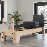 Appareil d'exercice Pilates Chief, lit de base en bois, reformer Pilates pour la musculation