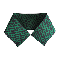Polo en maille côtelée jacquard personnalisé avec col élastique vert et noir, en coton et élasthanne, écologique, vente en gros