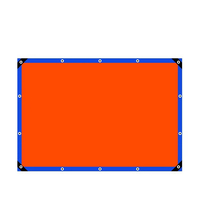 Bâche en polyéthylène haute résistance (HDPE) ondulée, bâche agricole bleue et orange, rouleau de bâche personnalisé en PE