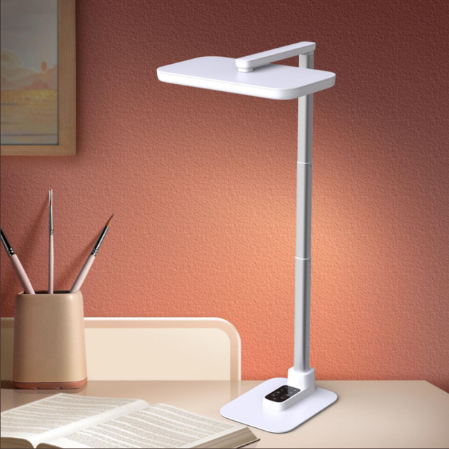 2025 New Arrival Super Bright LED Large Desk Lamp Motion Sensor Side Light Table Lamp with Aluminum Adjustable Arm