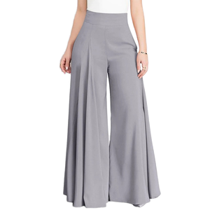 Pantaloni larghi alla moda a vita alta per le donne eleganti <span class=keywords><strong>Casual</strong></span> da ufficio larghi larghi pantaloni lunghi nuovi <span class=keywords><strong>abbigliamento</strong></span> da <span class=keywords><strong>donna</strong></span> <span class=keywords><strong>primavera</strong></span> autunno - Product Image 2