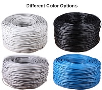 Testeur de câble Cat 6 haute vitesse 23 AWG 1g 2 pieds / câble Ethernet réseau de données Internet en cuivre pur 4 paires UTP Cat 6