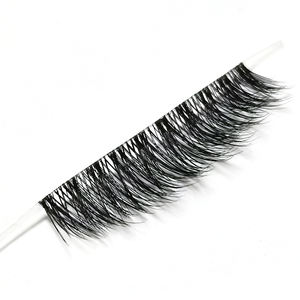 Fascia trasparente per ciglia finte in visone a mezza striscia con bacio annodato - Product Image 2