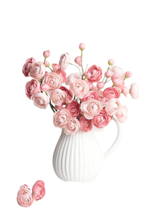 6 Cabezas de Rosas Austin Artificiales, Flores Decorativas para el Hogar, Material para Ramos de Novia, Flores de Seda Artificial Austin - Product Image 2