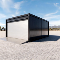 Panneau sandwich en acier personnalisé SS, maison préfabriquée moderne, abri pour voiture, garage, porte, atelier extérieur, entrepôt, garantie 5 ans