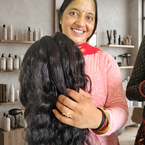100% cutícula larga ondulada virgen cruda alineada sin proveedor procesado químico paquete natural templo cabello humano vietnamita - Product Image 5