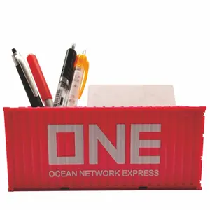 Pink ONE OCEAN NETWORK EXPRESS 1:35 Scale 17CM Container Model Ship-owning Company Tissue Box Pen Container Decoration