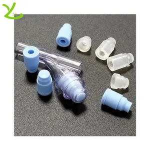 Disposable customized medical no needle and needleless dosing moulded molded silicone connector profile parts supplier
