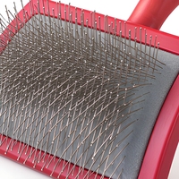 Brosse à poils métalliques pour animaux de compagnie, peigne lissant pour chiens et chats de petite taille, poils courts à moyens, usage quotidien