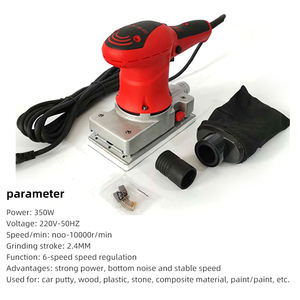 Ponceuse carrée électrique Stallone 220V 93*175mm avec extraction <span class=keywords><strong>de</strong></span> poussière, machine à poncer les plaques <span class=keywords><strong>de</strong></span> plâtre haute précision CE/ISO-9001 - Product Image 2